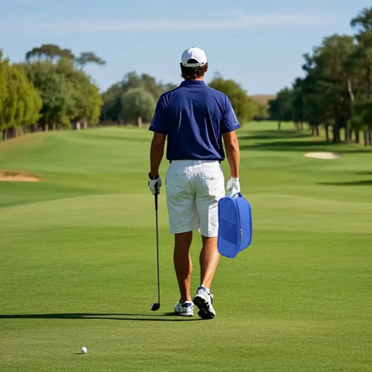 Portable Golf Shoe Bag Oxford Cloth Shoe Carrier Bags Breathable Lightweight Golf Handbag Dustproof Football Tennis Shoe Bag