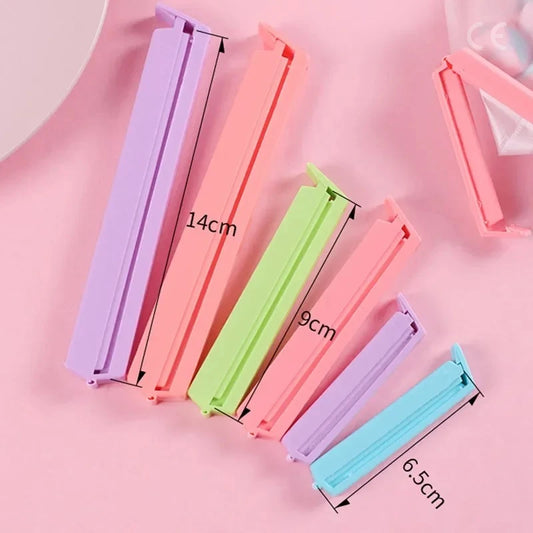 12Pcs Airtight Food Bag Clips Reusable Leakproof Plastic Sealer for Snacks, Chips, Cereal | Dishwasher Safe Kitchen Accessories