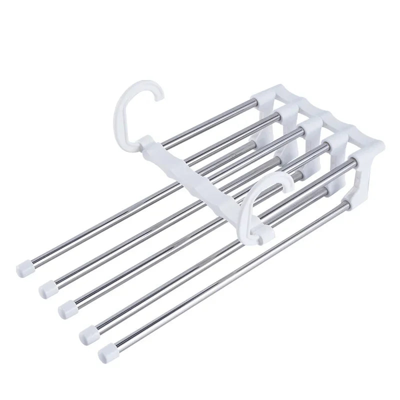 1PC Telescopic Folding Pants Rack, Multi-layer Pants Rack, Pants Hanger, Household Magic Pants Clip, Wardrobe Storage