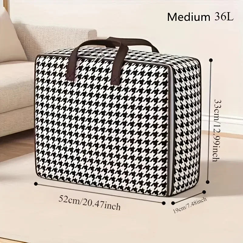 2025 New Storage Bag Quilt Storage Bag Large Capacity Portable Household Clothes Organizer With Handles Dustproof Foldable