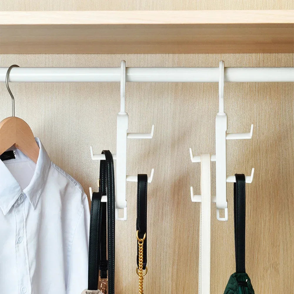 Bag Storage Tool Wardrobe Storage Multifunctional Clothes Rack Traceless Hanging Bag Rack Hat Door Non Perforated Hanging Hook