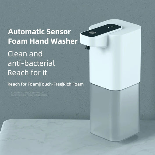 P5 Automatic Soap Dispenser Infrared Sensor Foam Hand Sanitizer USB Rechargeable Foaming Hand Soap Dispenser For Bathrooms