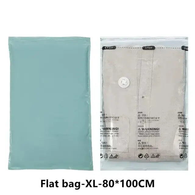 1pc No Need Pump Vacuum Bags Large Plastic Storage Bags for Storing Clothes Blankets Compression Empty Bag Travel Accessories