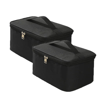 Square Business Travel Toiletry Bag Double-layer Large Capacity Makeup Bag Oxford Cloth Storage Bag Portable Handbag