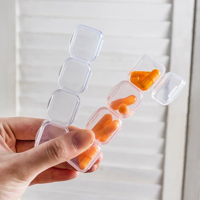 1PC 28/56 Transparent Jewelry Box Dust-Proof Earring Necklace Multi-Compartment Storage Box Hand Ring Delicate Jewelry Box