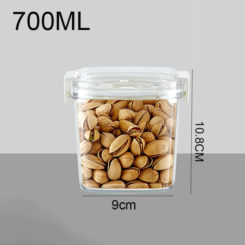 Plastic Vacuum Sealed Tank Electric Coffee Vacuum Container Kitchen Food Grains Candy Storage Box Fresh-keeping Tea Canister