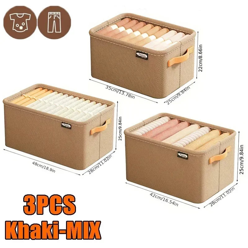 Wardrobe Organizer Box for Storage in The Closet Underwear Drawers Storage Bedroom Cabinet Socks Bra Storage Pants Organizer