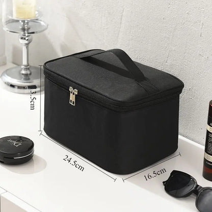 Square Business Travel Toiletry Bag Double-layer Large Capacity Makeup Bag Oxford Cloth Storage Bag Portable Handbag