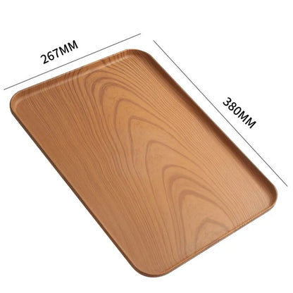 Nordic PP Pallet Plastic Tray Food Bread Pan Rectangular Storage Household Kitchen Supplies Hotel Service Tray Dessert