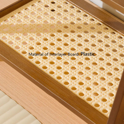 2 Layer Spice Caddy Shelf Bamboo Kitchen Storage Rack Desktop Cabinet Organizer Display Rack Coffee Bar Counter Shelf Cup Holder