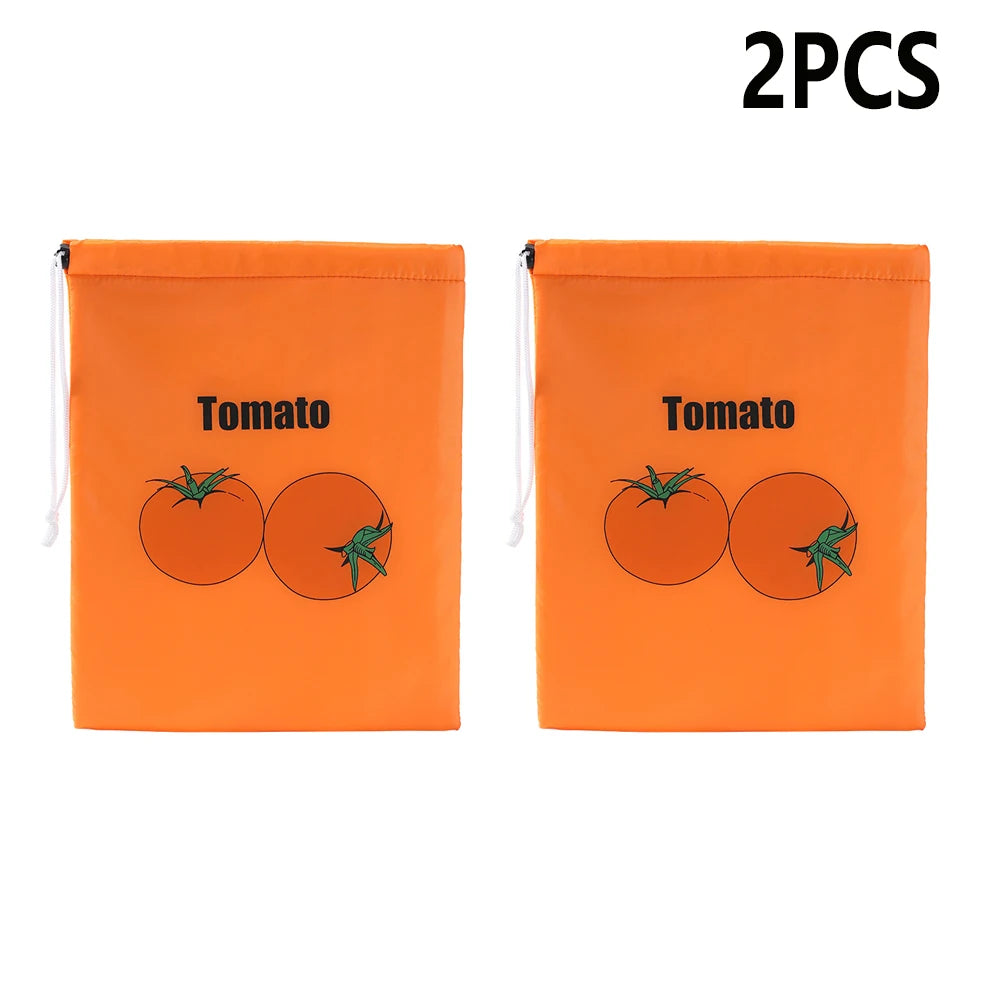 1/2/3/5Pcs Durable Yellow Banana Storage Bags Insulated Fruit Vegetable Fresh-keep Bundle Pocket Drawstring Banana Preserve Bag