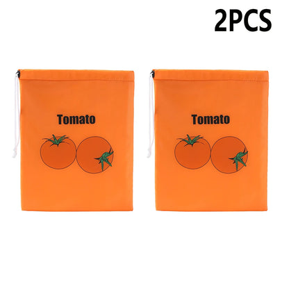 1/2/3/5Pcs Durable Yellow Banana Storage Bags Insulated Fruit Vegetable Fresh-keep Bundle Pocket Drawstring Banana Preserve Bag