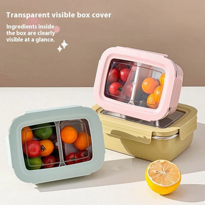 Stainless Steel Lunch Box with Lid Food Warmer with Compartments Leak Proof Reusable Stackable Salad Fruit Food Container