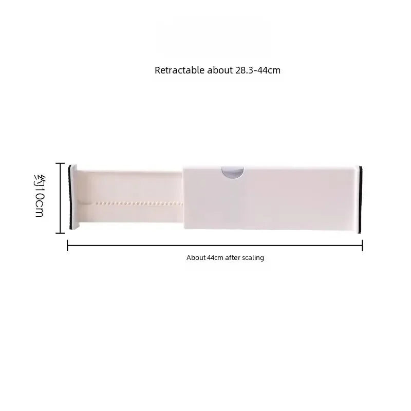 Adjustable Extendable Plastic Drawer Divider Thickened Wardrobe Socks No Punching Storage Drawer Divider Kitchen Living Room