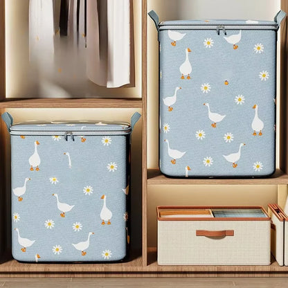 Cotton Quilt Storage Bag Large Capacity Quilt Storage Box Non Woven Clothes Special Storage Moving Luggage Bag Portable