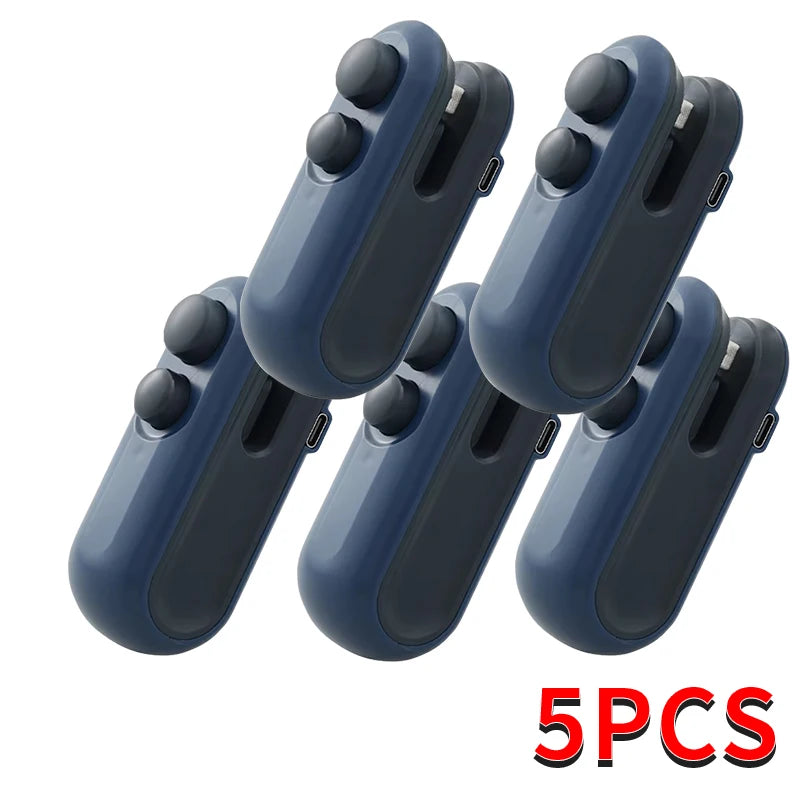 Mini Portable Sealing Machine, 2-in-1 Snack Household Rechargeable Sealing Machine, Vacuum Preservation Sealing Machine