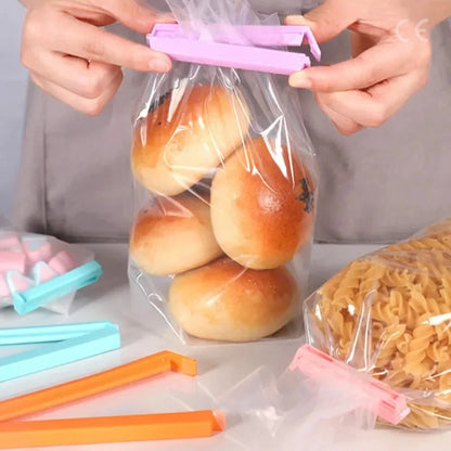12Pcs Airtight Food Bag Clips Reusable Leakproof Plastic Sealer for Snacks, Chips, Cereal | Dishwasher Safe Kitchen Accessories