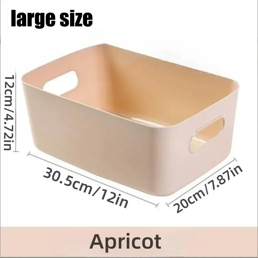 Storage Box Household Drawer Plastic Storage Desktop Storage Box Cosmetics Grocery Snack Storage Basket Kitchen