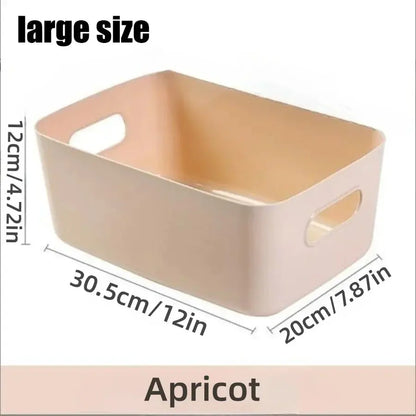 Storage Box Household Drawer Plastic Storage Desktop Storage Box Cosmetics Grocery Snack Storage Basket Kitchen
