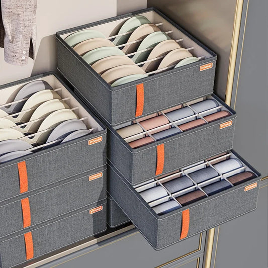 2pcUnderwear Organizers Socks Bra Storage Box Cabinet Drawer Organizer Storage Clothes Arrange Household Classified Storage Case