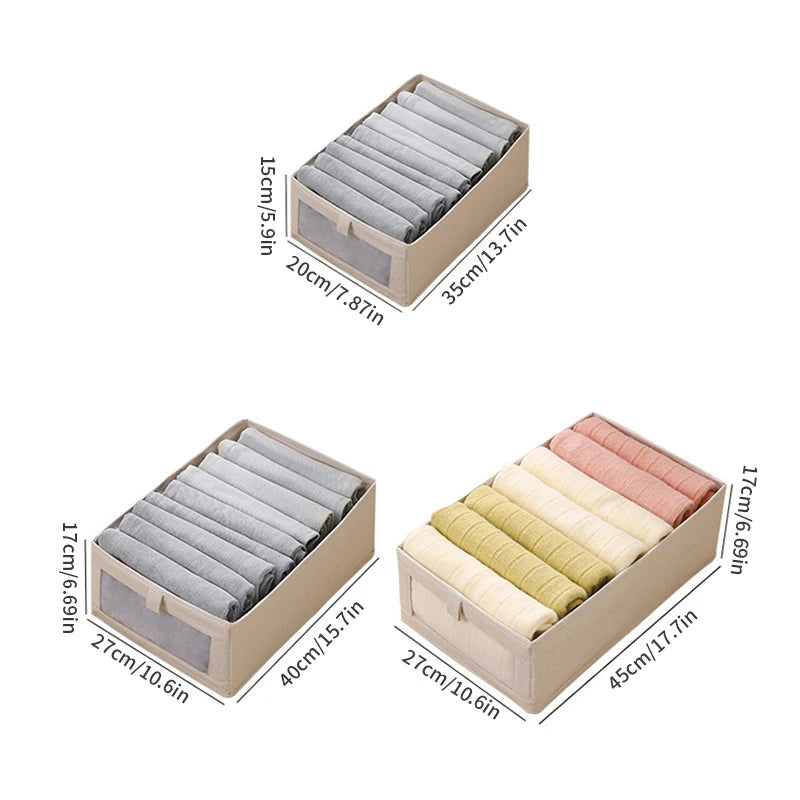 1PC Fabric Window Cotton Linen Storage Box Wardrobe Storage And Arrangement Large Clothing Storage Box Toys Can Be Folded