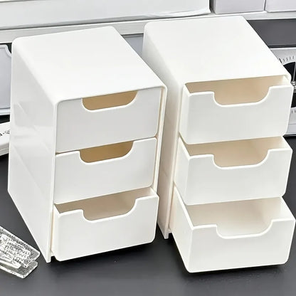 Mini Chic 3-Tier Drawer Organizer for Desk Perfect for Office Supplies, Jewelry Cosmetics Storage Desk Organizer