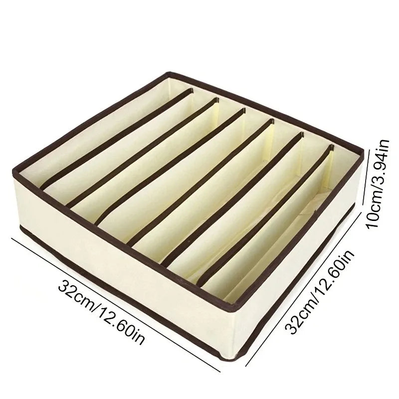 4Pcs/set Organizer For Underwear Socks Bra Pants Scarf Tie Storage Box Jeans Clothing Organization Dividers For Drawers