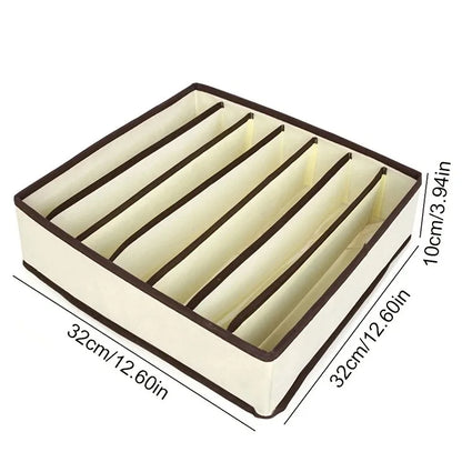 4Pcs/set Organizer For Underwear Socks Bra Pants Scarf Tie Storage Box Jeans Clothing Organization Dividers For Drawers