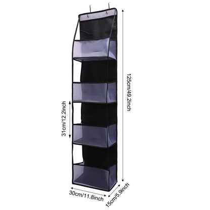 1pc 4 /6Layer Over The Door Hanging Organizer Cosmetics Wall Hanging Storage Organizerfor Nursery Bathroom Closet Bedroom Dorm