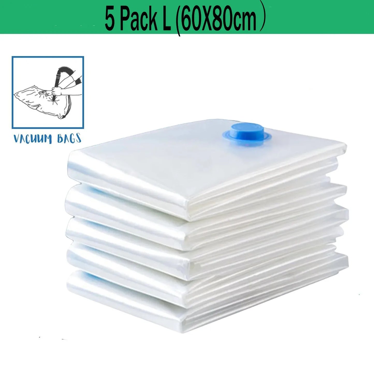 Vacuum Storage Bags Vacuum Seal Bag Space Saving Bags for Comforters Clothes Pillow Bedding Blanket Storage