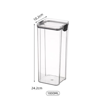 Kitchen Multigrain Snack Sealed Storage Box Dried Fruit Dried Goods Jar Drawer Storage Container Moisture Proof Box Plastic