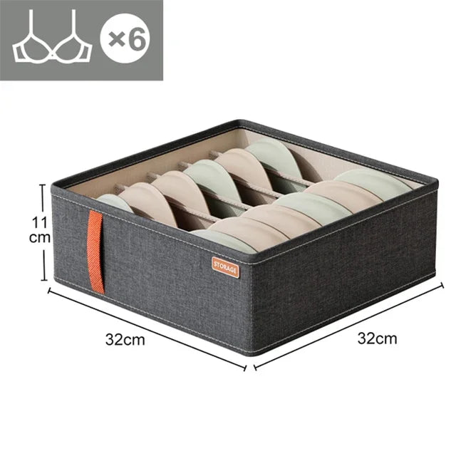 2pcUnderwear Organizers Socks Bra Storage Box Cabinet Drawer Organizer Storage Clothes Arrange Household Classified Storage Case