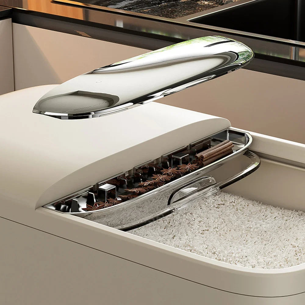 10KG Rice Storage Box Home with Lid Insect Proof Moisture Proof Rice Box Grain Sealed Jar Kitchen Container Storing Dry Grain