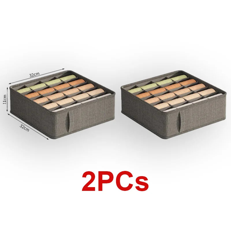 20/6/7/1 Grids Cation PP Sock Bra Pants Simplicity Organizers Of Cabinets And Drawers Home Sorting Boxes Storage Organizer Box