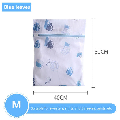 Laundry Bag Fine Mesh Cute Printted Washing Bags For Washing Machine Clothes Organizer Underwear Bra Clean Basket Multiple Sizes