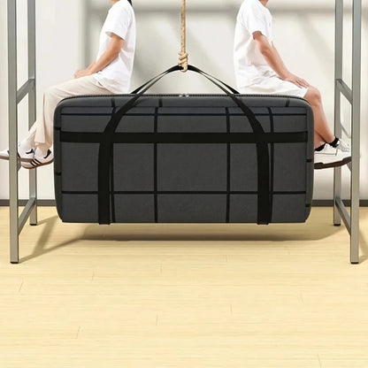 1PC Large Capacity and Super Load-bearing Black Composite Material Storage Bag, Dustproof and Moisture-proof with Zipper