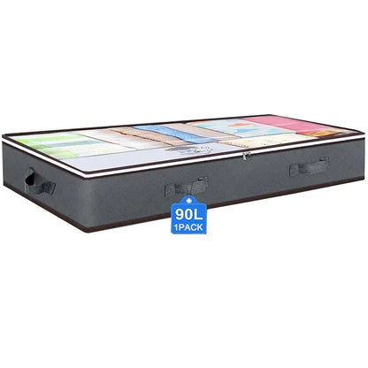 Non-woven Underbed Quilt Storage Bag Organizer Wardrobe Clothes Dust Moisture-proof Finishing Bag Foldable Storage Box