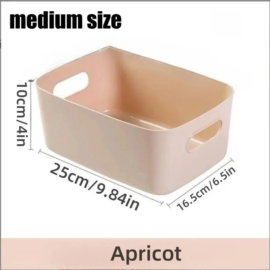 Storage Box Household Drawer Plastic Storage Desktop Storage Box Cosmetics Grocery Snack Storage Basket Kitchen