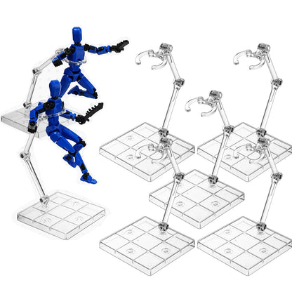 5/10/20/30/50pcs Clear Action Figure Stand,Display Holder Base Doll Model Figure Support Stand For Hg Shf Rg Sd Gundam 1/144 Toy