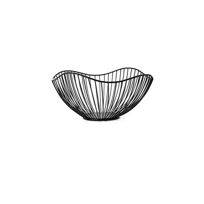 Fruit Durable Metal Wire Bowl Nordic Style Iron Home Snac Bread Dining Table Indoor Cosmetic Storage Basket
