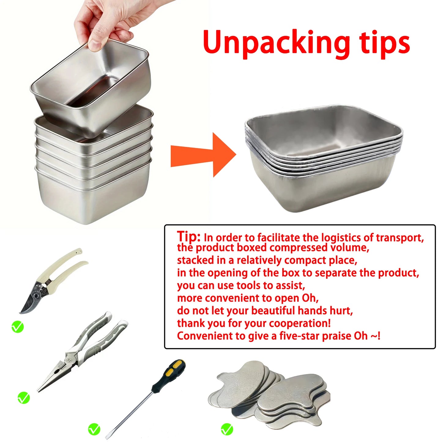 6pcs Stainless Steel Food Containers with Airtight Flip-Top Lids Microwave-Safe, Leak-Proof, Ideal for Salads, Fruits Meal Prep