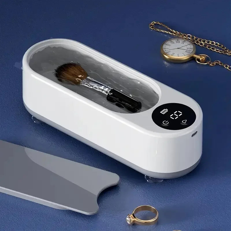 jewelry cleaning machine, jewelry automatic 360 ° deep cleaning tool, ultra portable, USB charging, high-frequency vibration