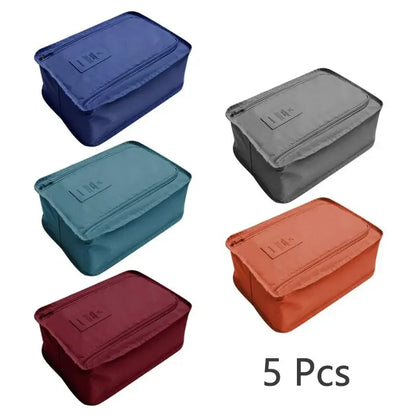 5/1pcs Portable Folding Small Shoe Bag Travel Storage Bag Shoe Storage Bag Multifunctional Waterproof Beach Travel Shoe Bag