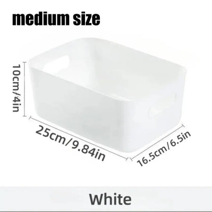 Storage Box Household Drawer Plastic Storage Desktop Storage Box Cosmetics Grocery Snack Storage Basket Kitchen