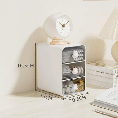 Desktop Drawer Box Desk Pen Holder Hair Accessories Storage Shelf Cosmetic Stationery Storage Box Home School Office Organizer