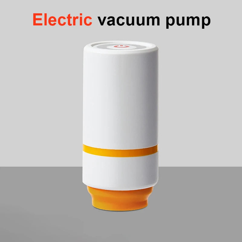 Plastic Vacuum Sealed Tank Electric Coffee Vacuum Container Kitchen Food Grains Candy Storage Box Fresh-keeping Tea Canister