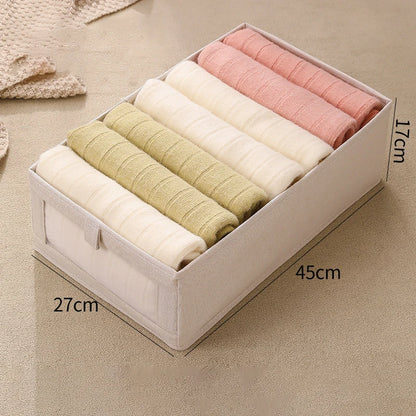 1PC Fabric Window Cotton Linen Storage Box Wardrobe Storage And Arrangement Large Clothing Storage Box Toys Can Be Folded
