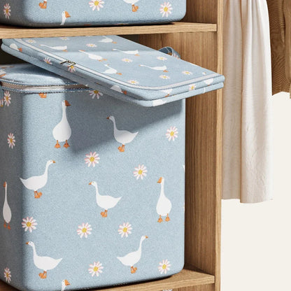 100/140/180L large-capacity quilt storage box wardrobe clothes quilt storage bag household non-woven clothing mobile luggage