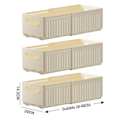 1/3PCS Retractable Drawer Organizer Adjustable Cabinet Storage Box Stackable Kitchen Organizers Sorting Storage Box For Home