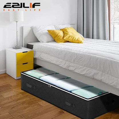 Non-woven Underbed Quilt Storage Bag Organizer Wardrobe Clothes Dust Moisture-proof Finishing Bag Foldable Storage Box